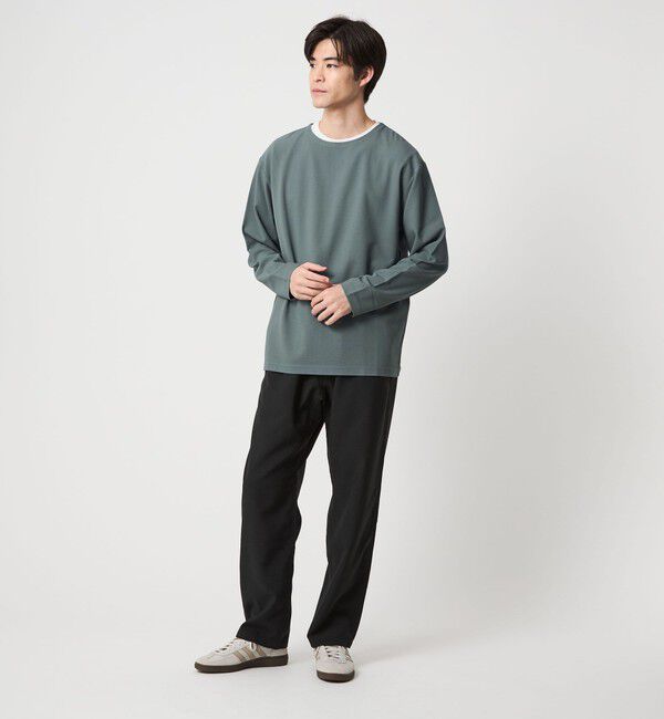 UNITED ARROWS green label relaxing「KIVANC ノーカラー 長袖 Tシャツ」|Tシャツ・カットソー|