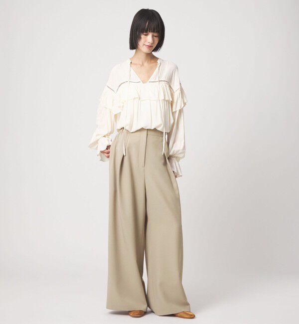 EMMEL REFINES「＜EMMEL REFINES＞EM ジプシーサップ ワイドパンツ」|チノ|