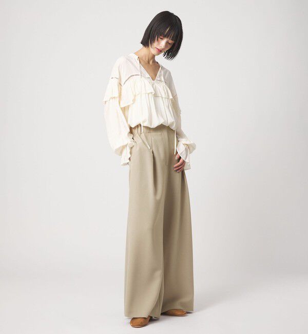 EMMEL REFINES「＜EMMEL REFINES＞EM ジプシーサップ ワイドパンツ」|チノ|