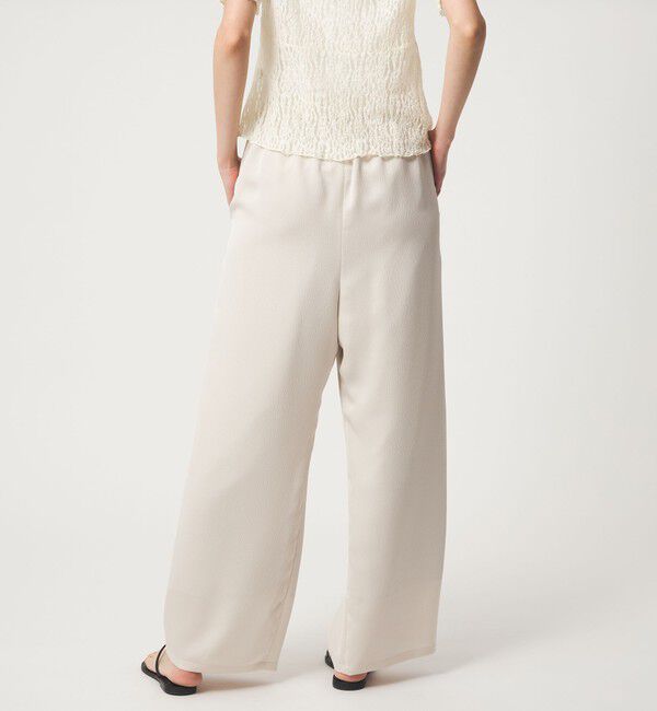 EMMEL REFINES「＜EMMEL REFINES＞EM ハンマーサテン イージー パンツ」|チノ|