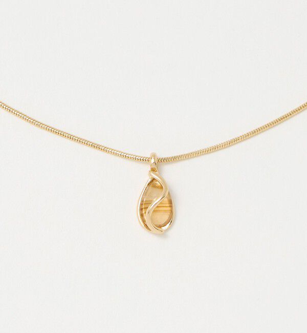 UNITED ARROWS green label relaxing「クリア シズク＆メタルフレーム ネックレス」|ネックレス|