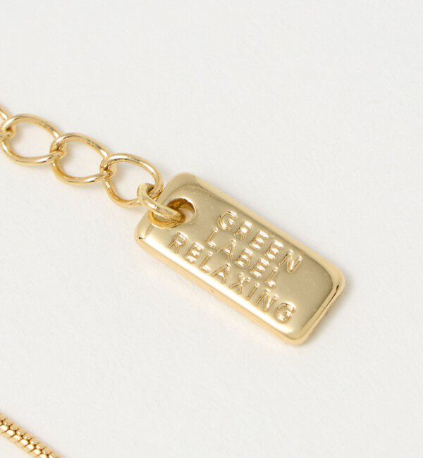 UNITED ARROWS green label relaxing「クリア シズク＆メタルフレーム ネックレス」|ネックレス|