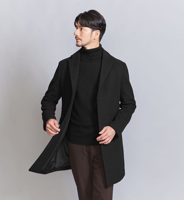 BEAUTY&YOUTH UNITED ARROWS「【WEB限定 WARDROBE SMART】PE メルトン チェスターコート」|チェスターコート|