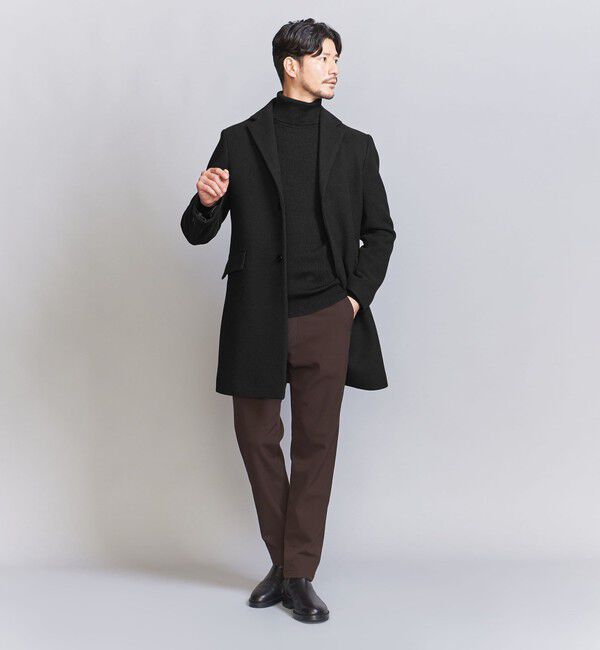 BEAUTY&YOUTH UNITED ARROWS「【WEB限定 WARDROBE SMART】PE メルトン チェスターコート」|チェスターコート|