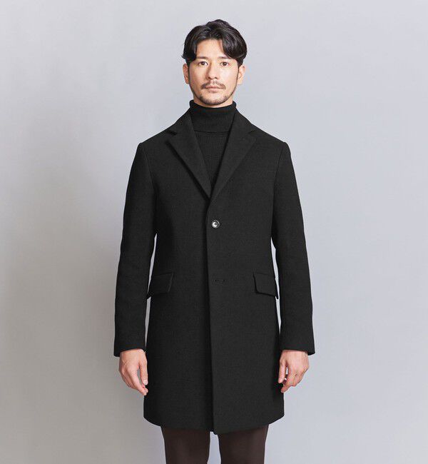 BEAUTY&YOUTH UNITED ARROWS「【WEB限定 WARDROBE SMART】PE メルトン チェスターコート」|チェスターコート|
