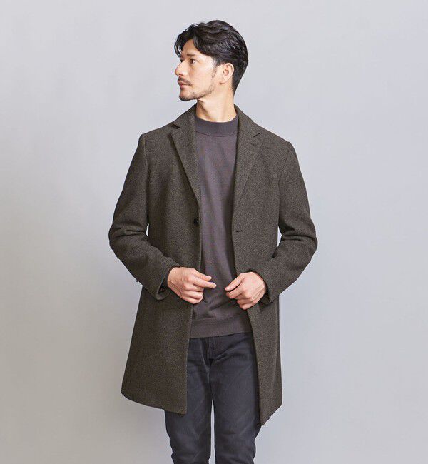 BEAUTY&YOUTH UNITED ARROWS「【WEB限定 WARDROBE SMART】PE メルトン チェスターコート」|チェスターコート|MOCA