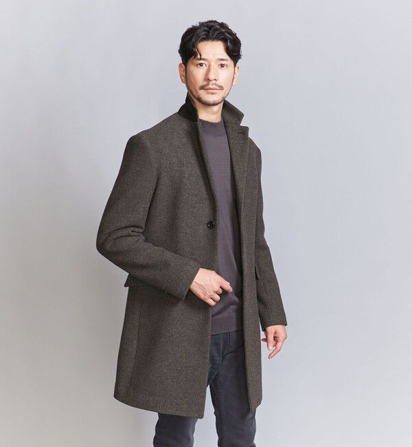 BEAUTY&YOUTH UNITED ARROWS「【WEB限定 WARDROBE SMART】PE メルトン チェスターコート」|チェスターコート|