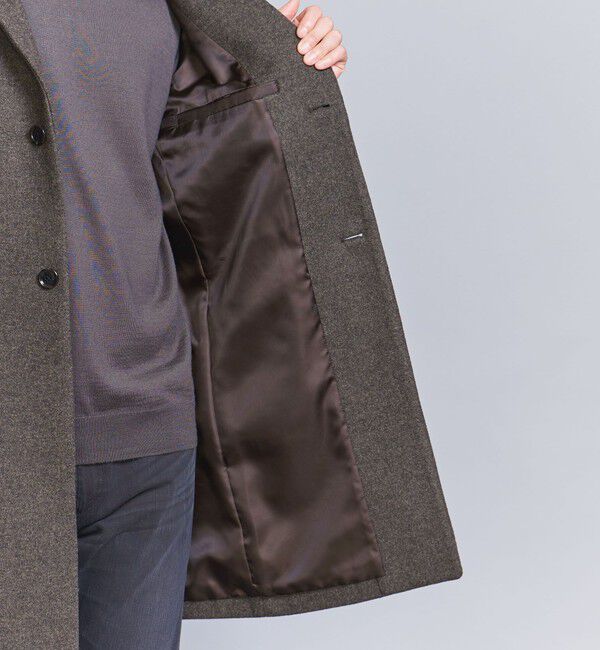 BEAUTY&YOUTH UNITED ARROWS「【WEB限定 WARDROBE SMART】PE メルトン チェスターコート」|チェスターコート|