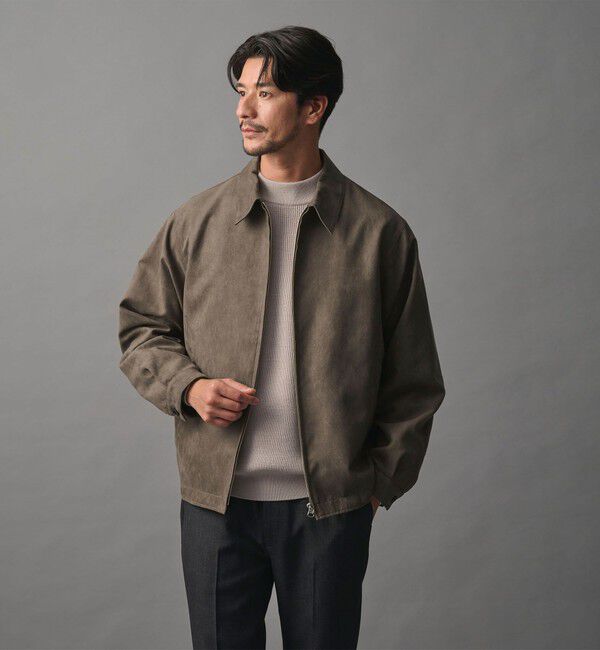 BEAUTY&YOUTH UNITED ARROWS「【WEB限定 WARDROBE SMART】スエードライク ジップ ブルゾン」|ブルゾン・スタジャン|