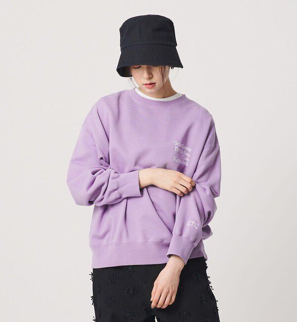 BEAUTY&YOUTH UNITED ARROWS「コットン裏毛 ロゴスウェット プルオーバー」|スウェット・ジャージ|LILAC