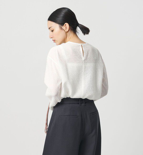 BEAUTY&YOUTH UNITED ARROWS「ピンドット シアージャガード ブラウス ウォッシャブル」|シャツ・ブラウス|