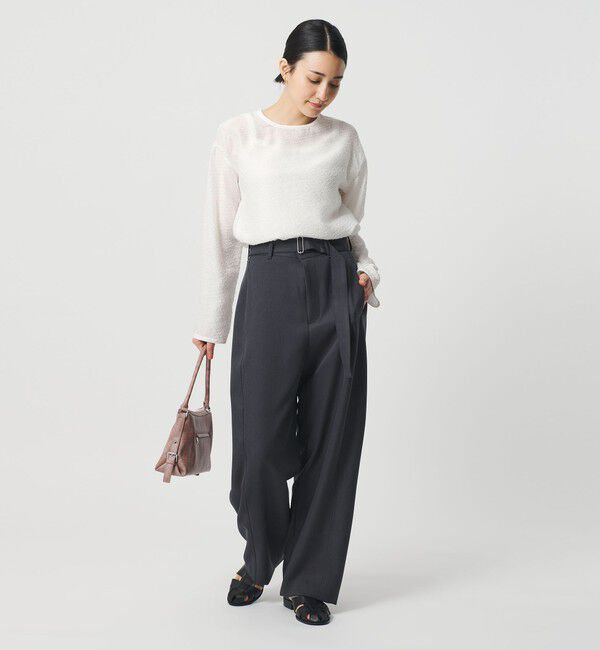 BEAUTY&YOUTH UNITED ARROWS「ピンドット シアージャガード ブラウス ウォッシャブル」|シャツ・ブラウス|