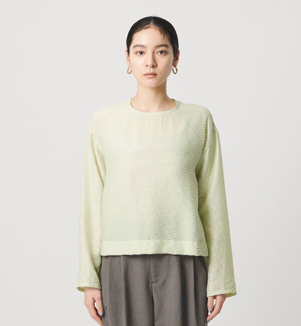 BEAUTY&YOUTH UNITED ARROWS「ピンドット シアージャガード ブラウス ウォッシャブル」|シャツ・ブラウス|