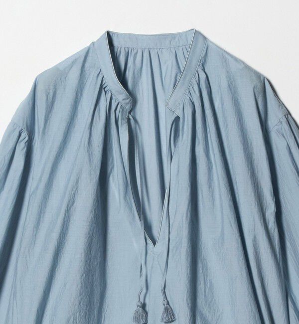 BEAUTY&YOUTH UNITED ARROWS「コットンナイロン ボリューム スキッパー ブラウス」|シャツ・ブラウス|
