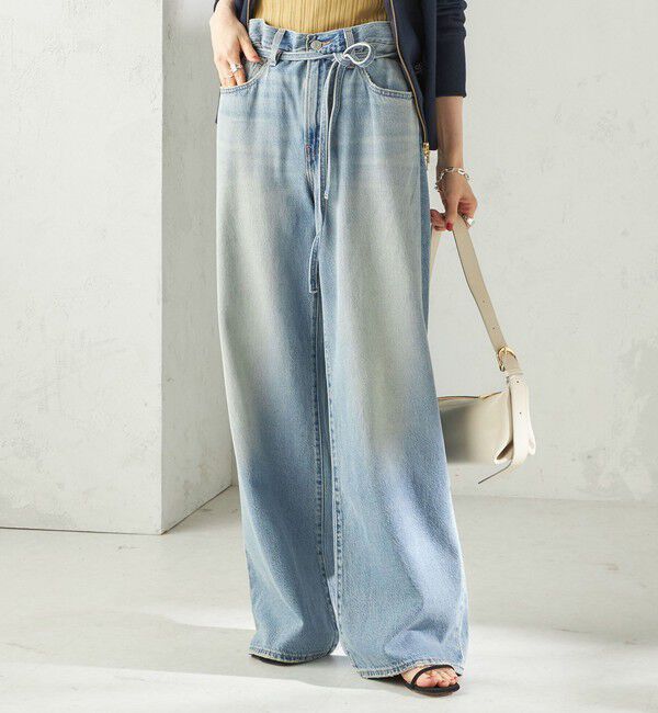 SHIPS for women「Levi&rsquo;s: XL STRAIGHT ライトオンス」|デニム|