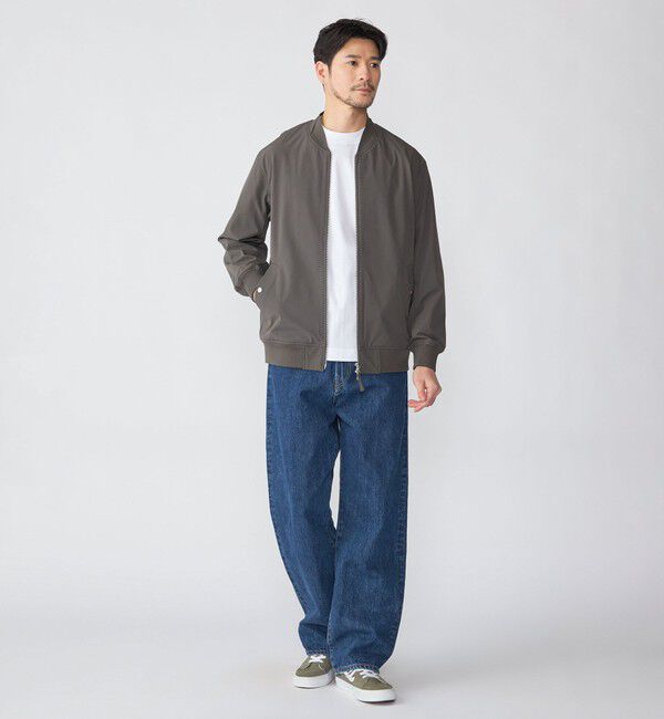 SHIPS「SHIPS:〈撥水/UVカット〉MA-1 リブ ブルゾン」|ブルゾン・スタジャン|