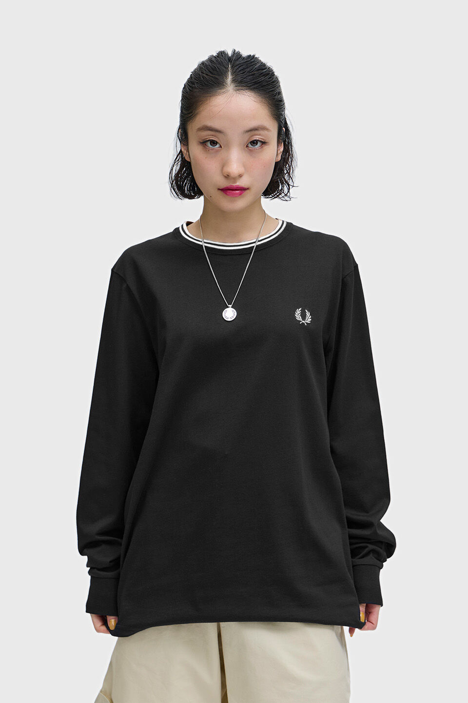 FRED PERRY 「Long Sleeve Twin Tipped T-Shirt」|Tシャツ・カットソー|