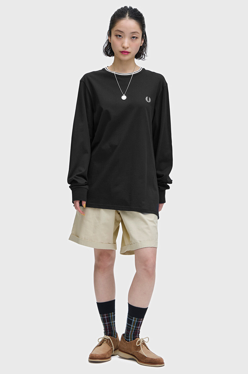 FRED PERRY 「Long Sleeve Twin Tipped T-Shirt」|Tシャツ・カットソー|