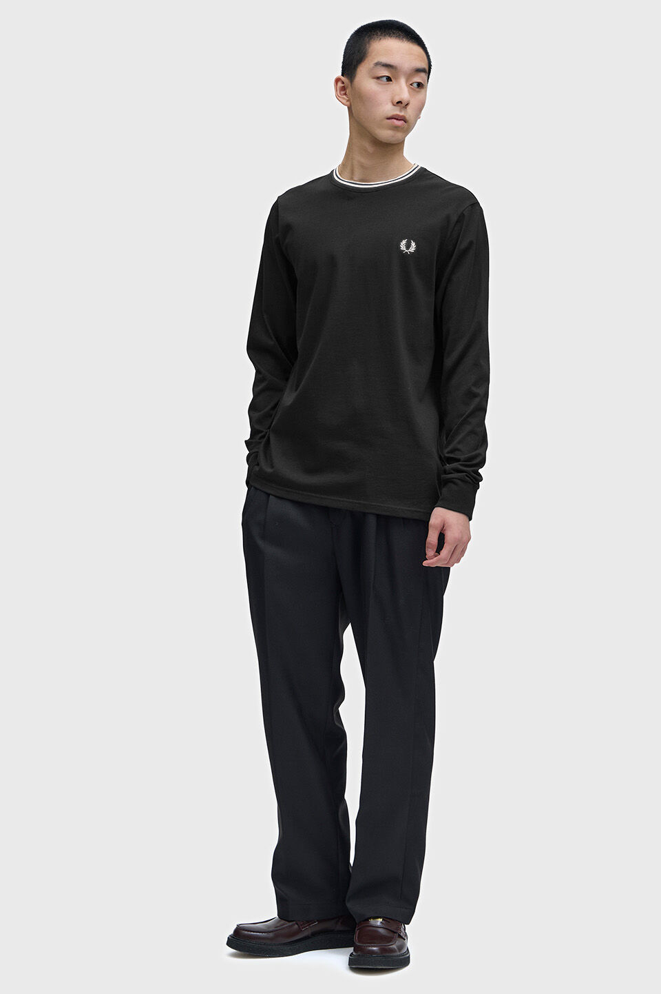 FRED PERRY 「Long Sleeve Twin Tipped T-Shirt」|Tシャツ・カットソー|