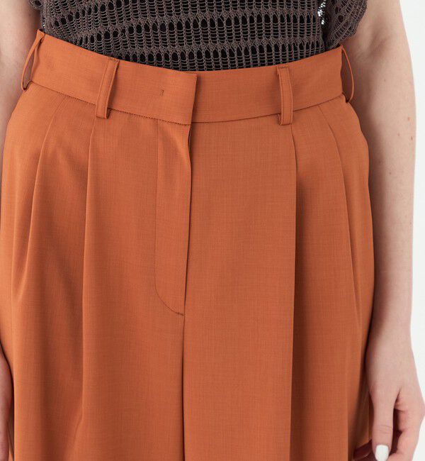 Ballsey「ポリエステルツイル ２タックスラックスパンツ」|スラックス|