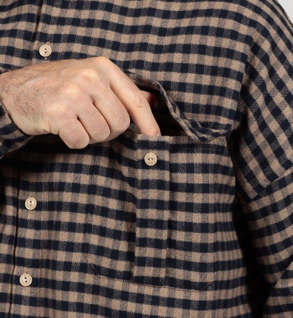 TOMORROWLAND MENS「【別注】GUY ROVER コットンフランネル オーバーシャツ」|ブルゾン・スタジャン|