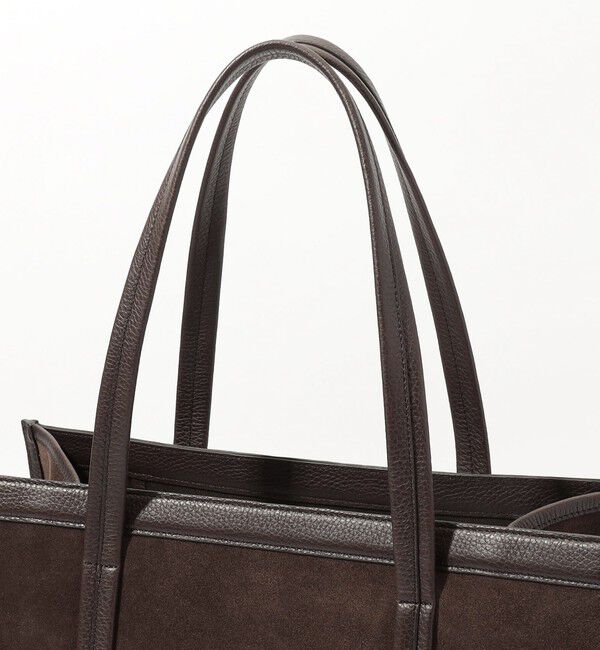 TOMORROWLAND GOODS「TOMORROWLAND シュリンクレザー&times;スウェードコンビ トートバッグ」|トートバッグ|