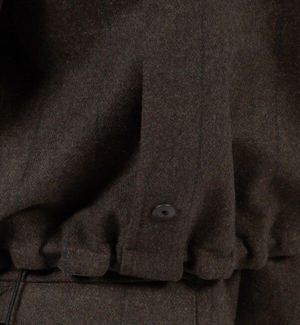 TOMORROWLAND MENS「ウールメルトンストライプ ショートブルゾン」|ブルゾン・スタジャン|