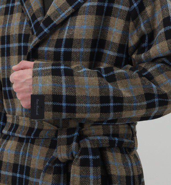 TOMORROWLAND BUYING WEAR「ERRICO FORMICOLA ウールチェック ボタンレスベルテッドコート」|その他|
