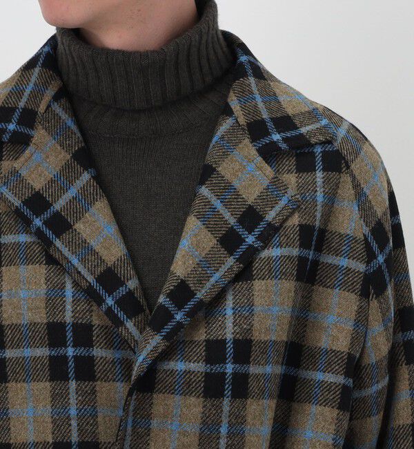 TOMORROWLAND BUYING WEAR「ERRICO FORMICOLA ウールチェック ボタンレスベルテッドコート」|その他|