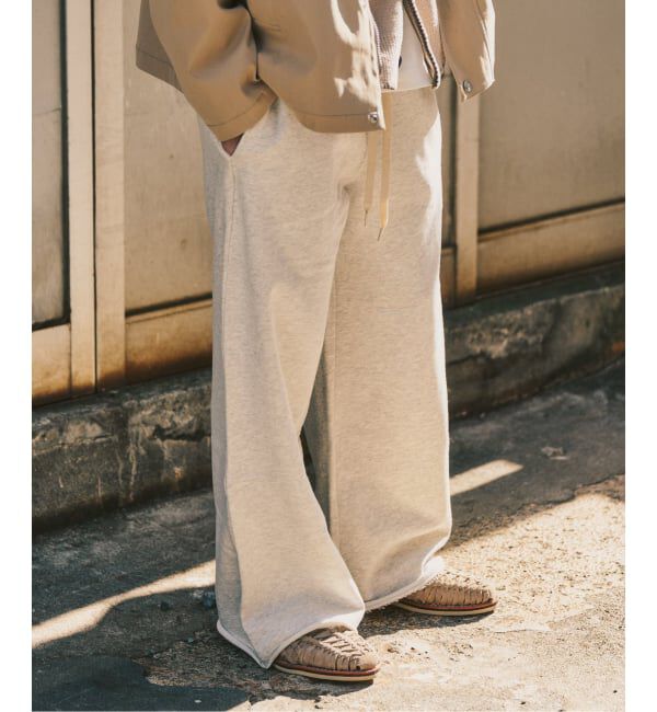 417 EDIFICE「ワイドレッグ スウェットパンツ」|その他|ホワイト A