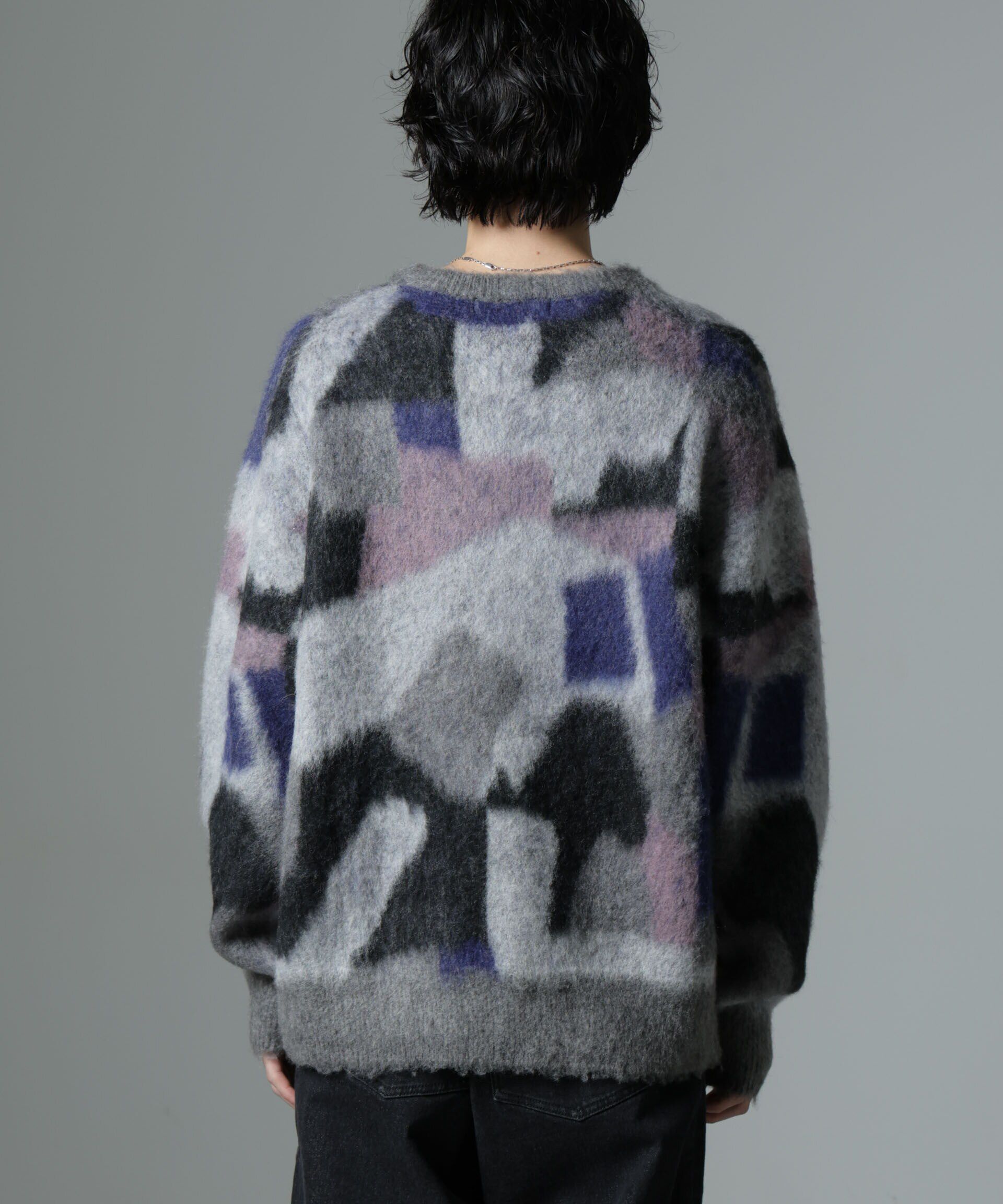 nano･universe「「着るアート」YUTAKA KAWAIクルーネックモヘヤミックスニット」|ニット・セーター|