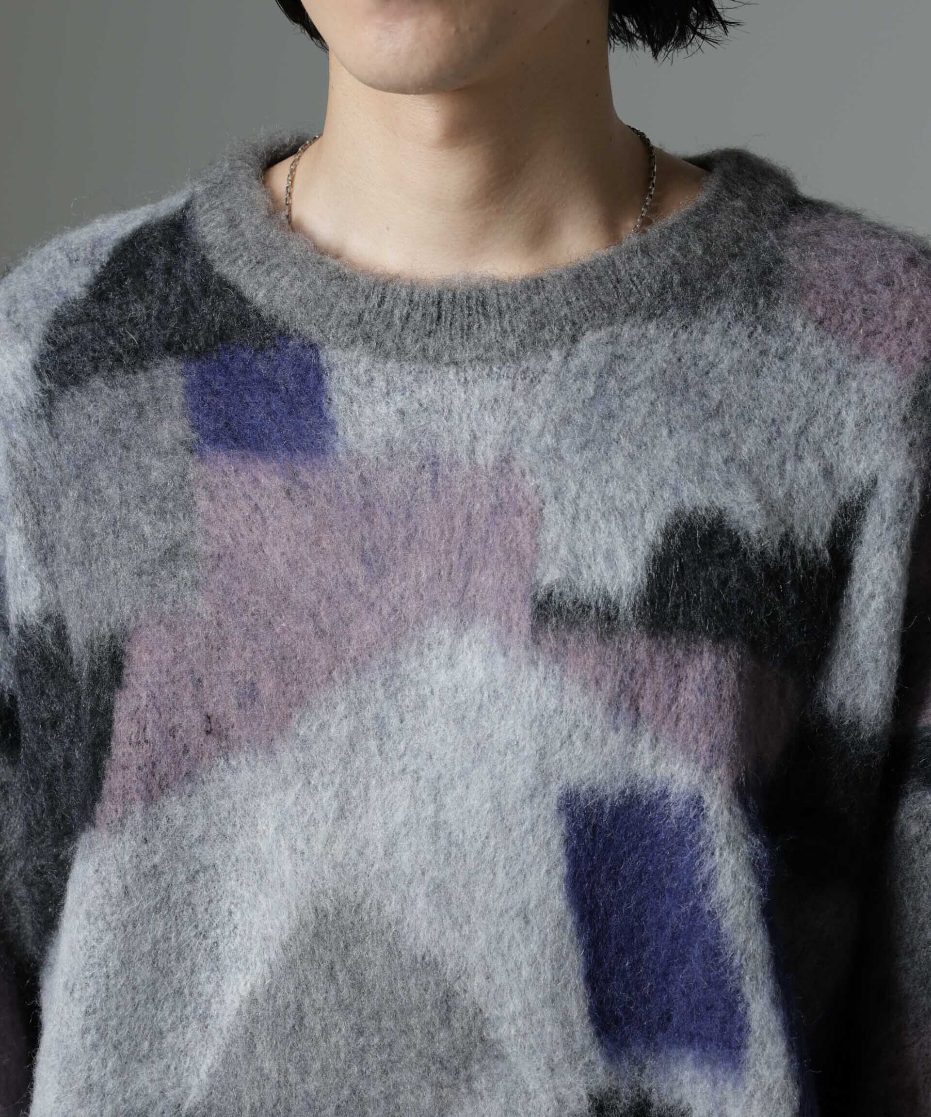 nano･universe「「着るアート」YUTAKA KAWAIクルーネックモヘヤミックスニット」|ニット・セーター|