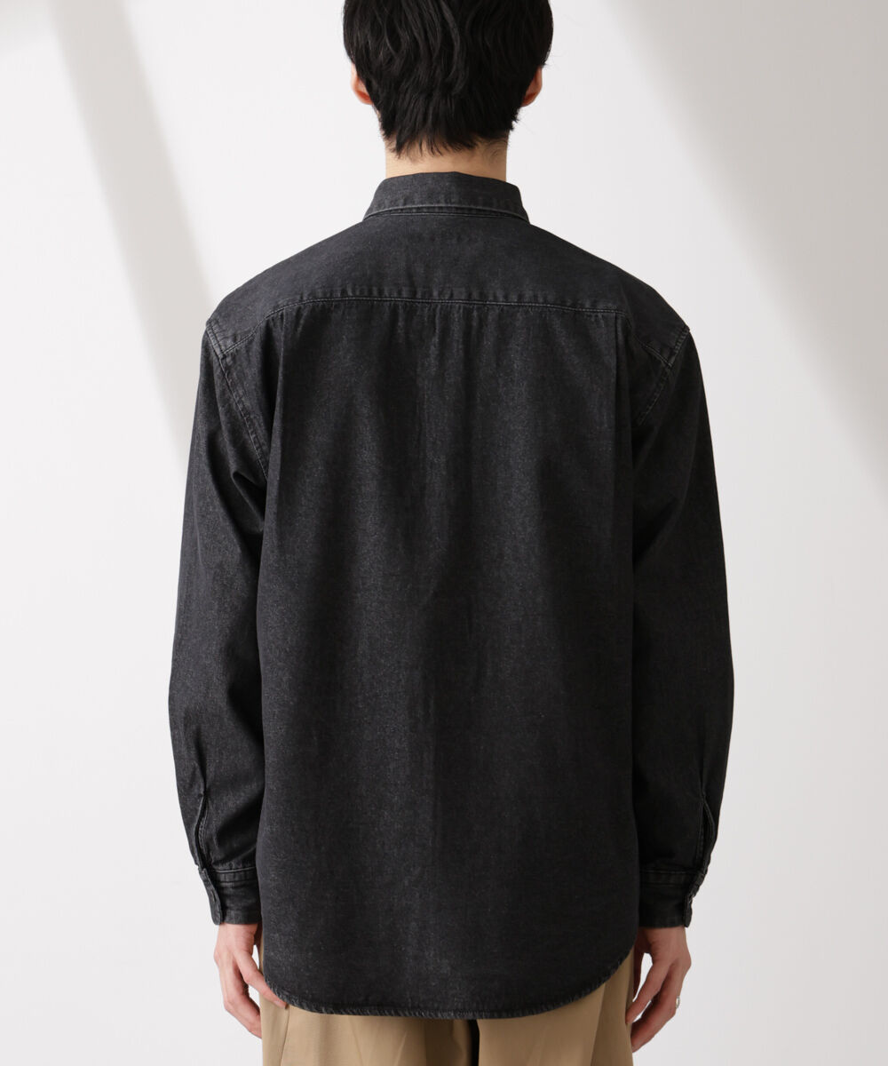 nano･universe「ライトオンスデニムシャツ 長袖」|シャツ・ブラウス|