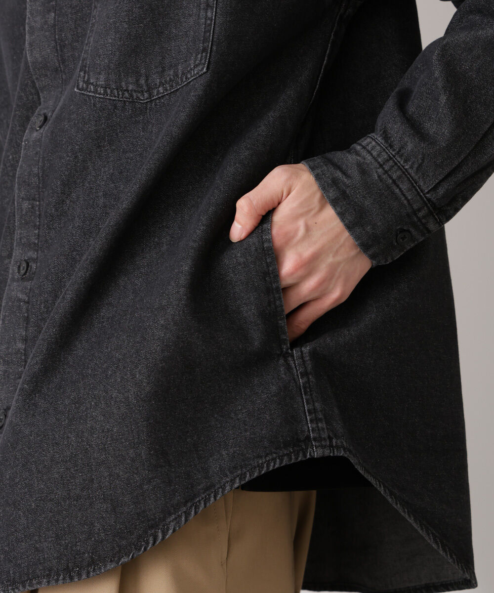 nano･universe「ライトオンスデニムシャツ 長袖」|シャツ・ブラウス|