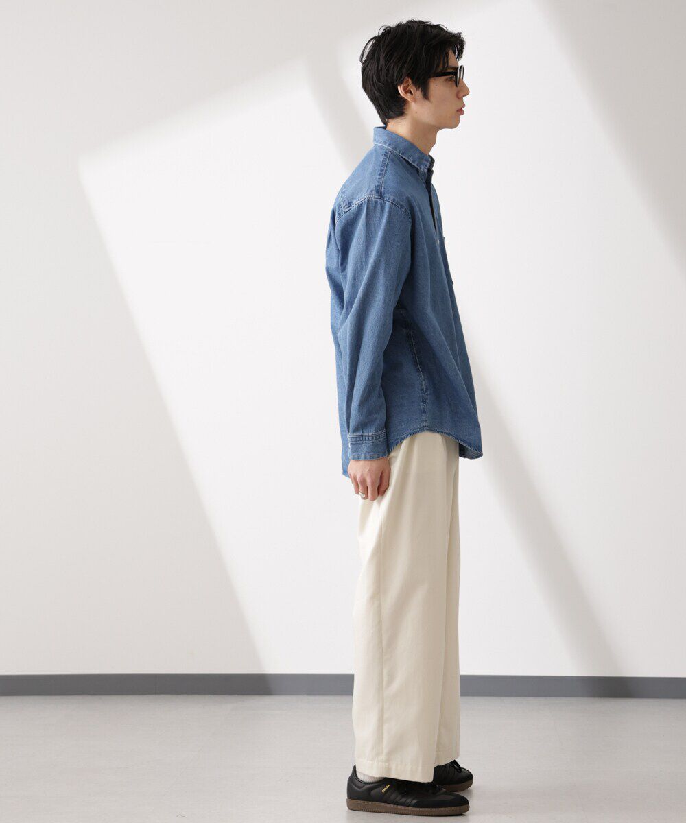 nano･universe「ライトオンスデニムシャツ 長袖」|シャツ・ブラウス|