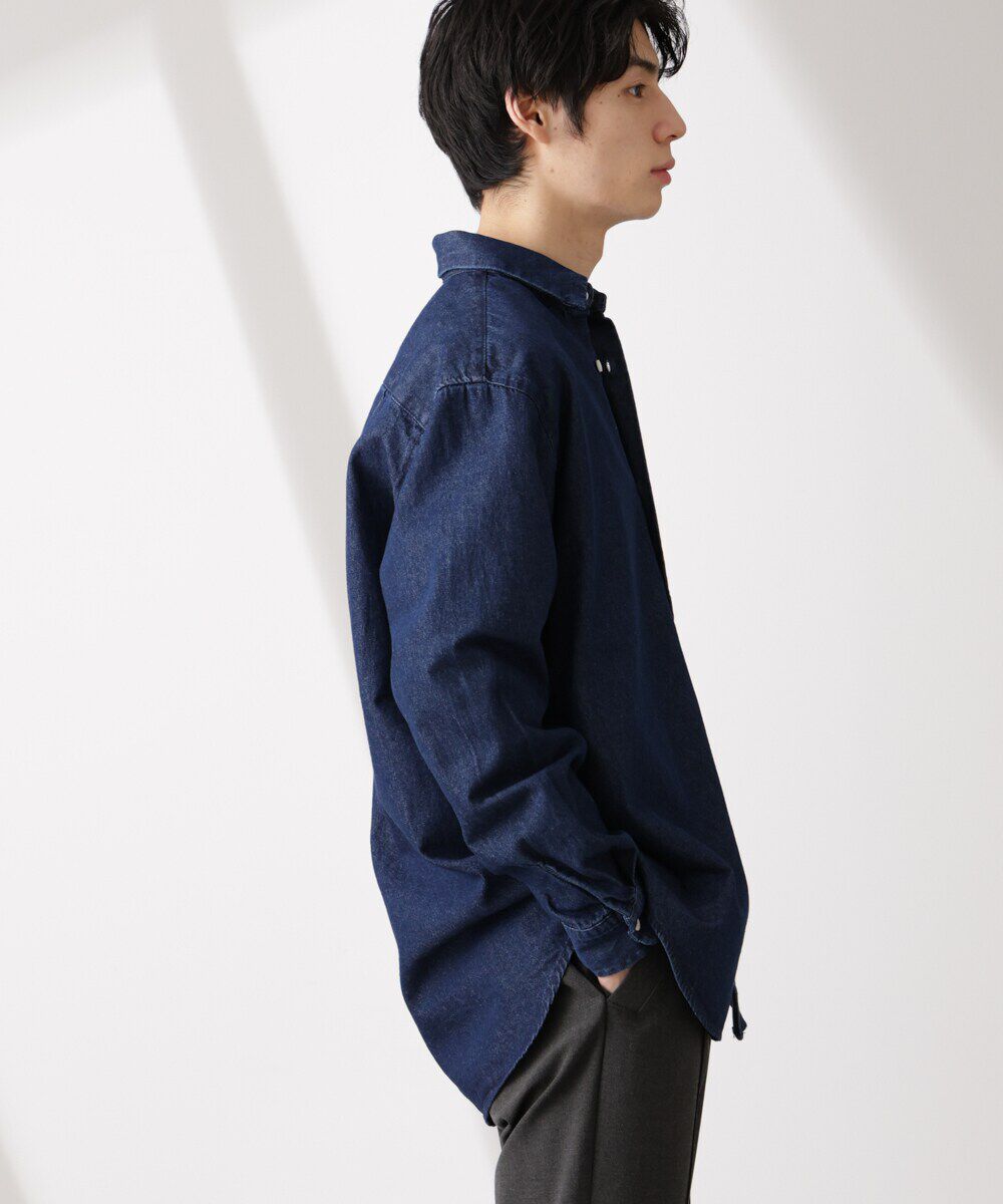 nano･universe「ライトオンスデニムシャツ 長袖」|シャツ・ブラウス|
