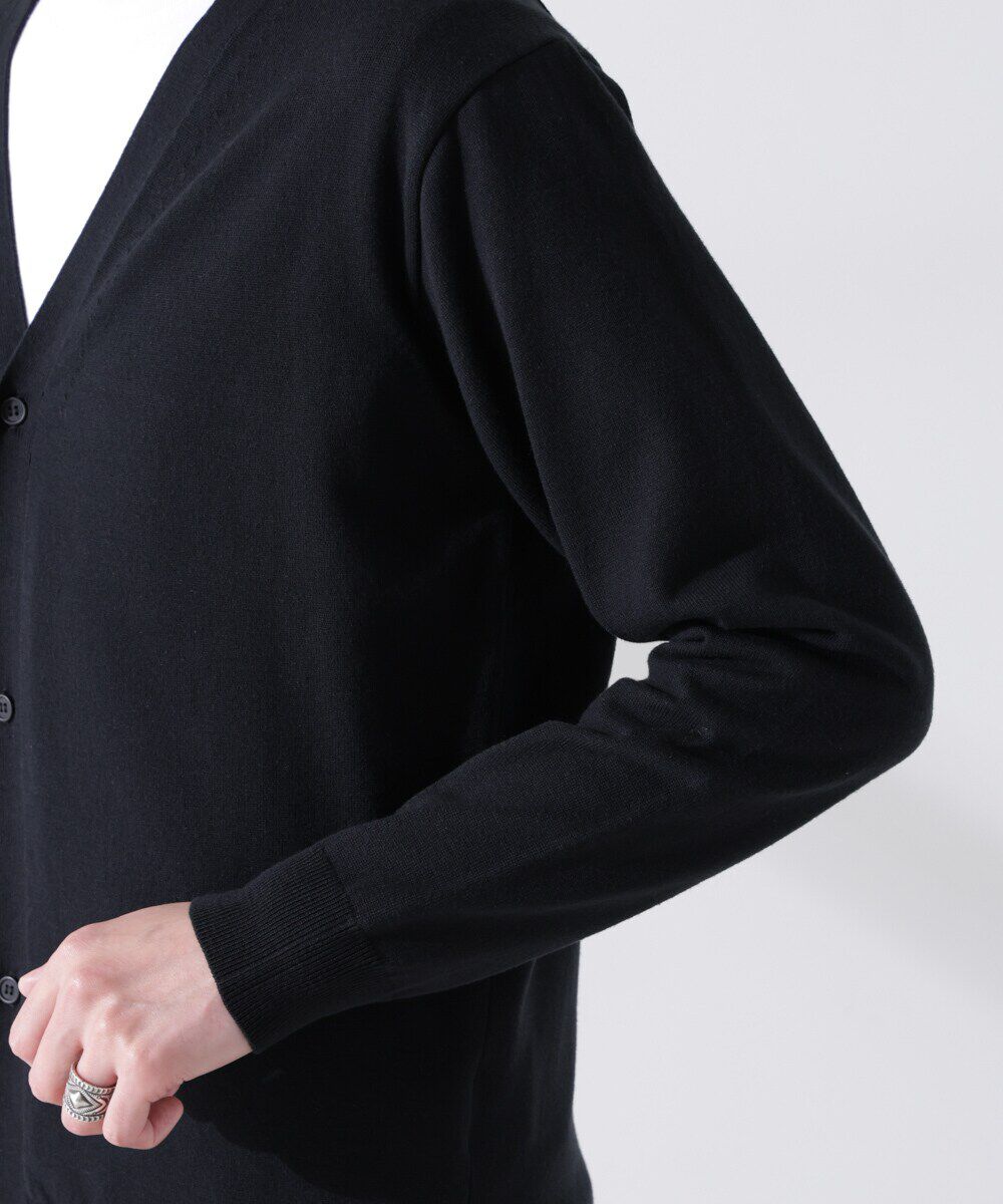 nano･universe「プレーティングスタンダードカーディガン」|ニット・セーター|