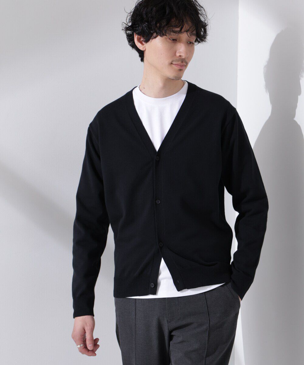 nano･universe「プレーティングスタンダードカーディガン」|ニット・セーター|