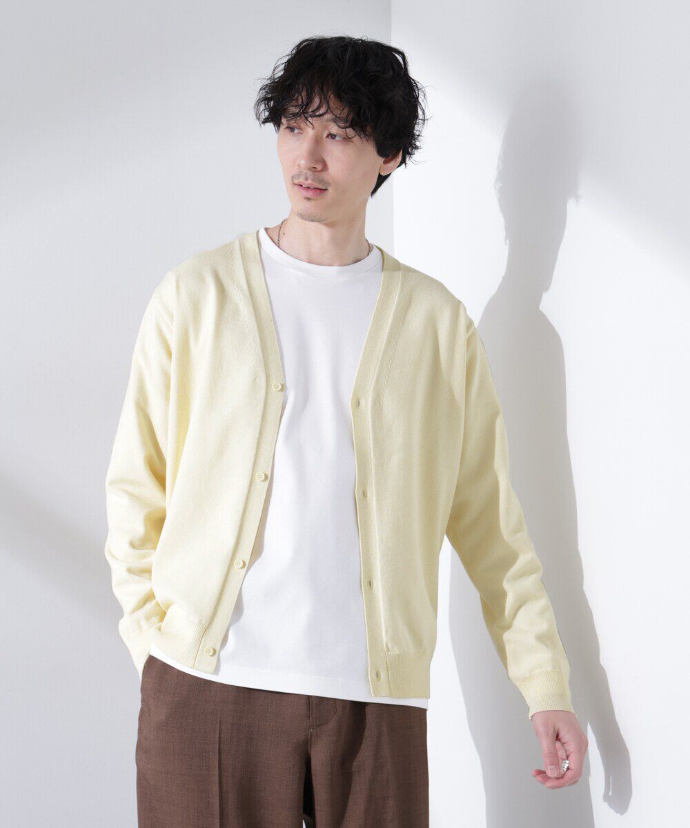 nano･universe「プレーティングスタンダードカーディガン」|ニット・セーター|
