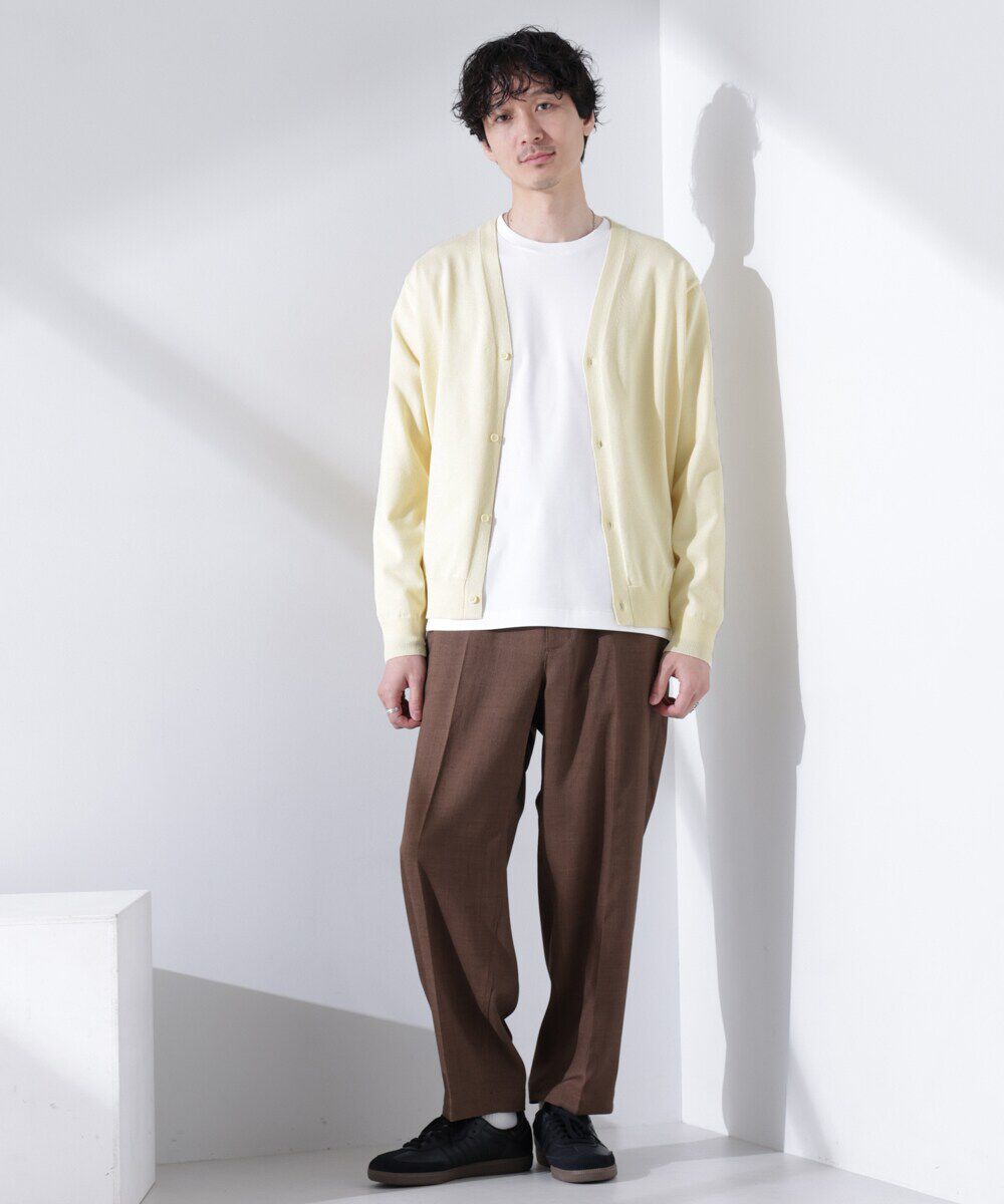 nano･universe「プレーティングスタンダードカーディガン」|ニット・セーター|