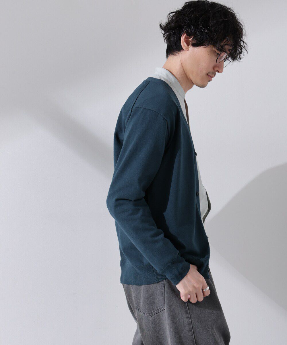 nano･universe「プレーティングスタンダードカーディガン」|ニット・セーター|