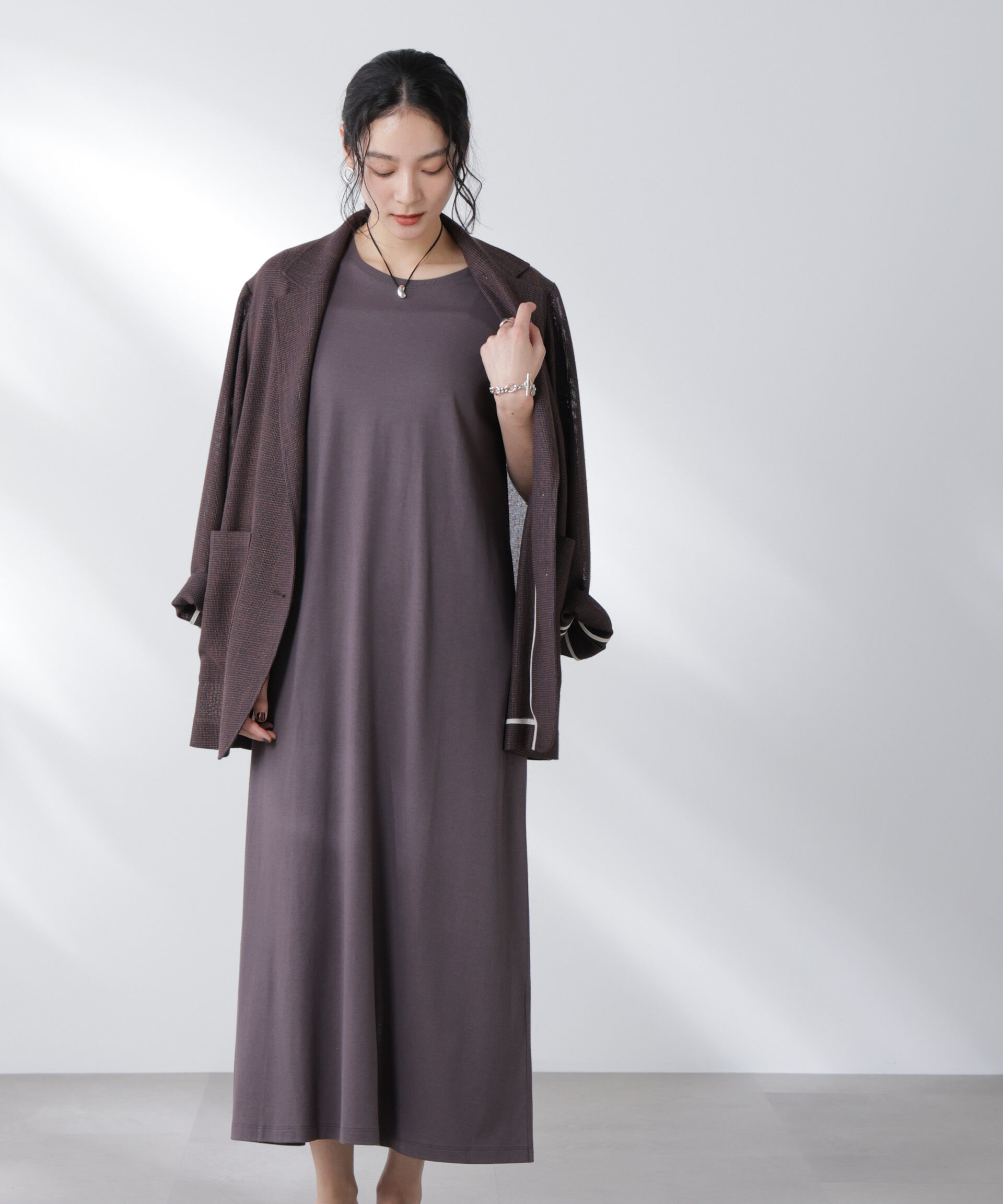 nano･universe「Anti Soaked(R) 汗染み防止フレアワンピース」|ワンピース|