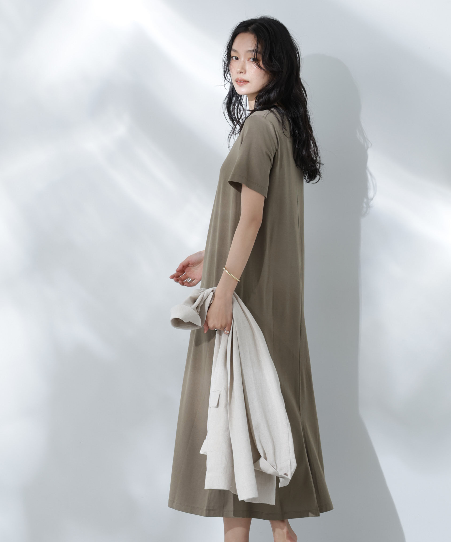 nano･universe「Anti Soaked(R) 汗染み防止フレアワンピース」|ワンピース|