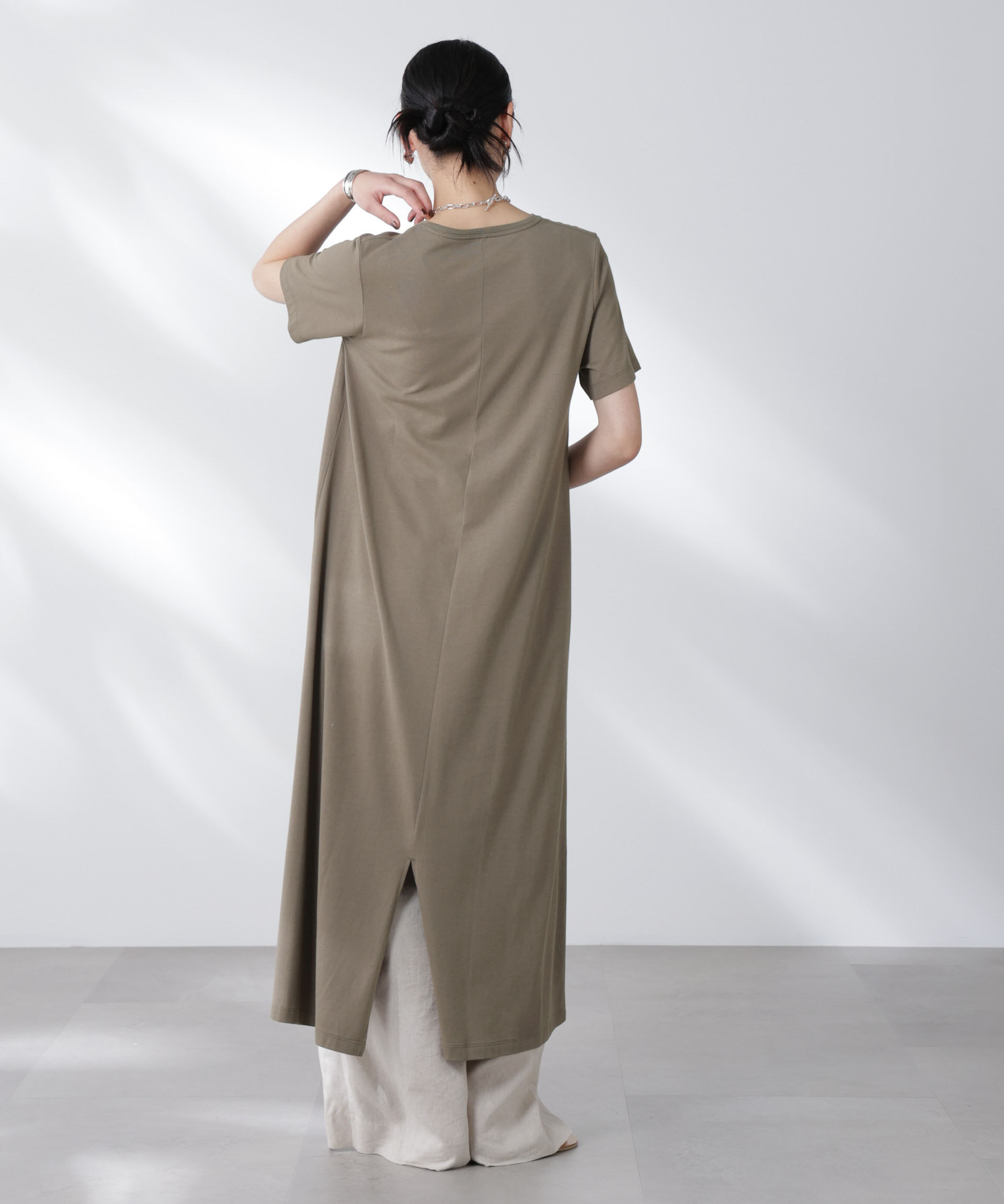 nano･universe「Anti Soaked(R) 汗染み防止フレアワンピース」|ワンピース|