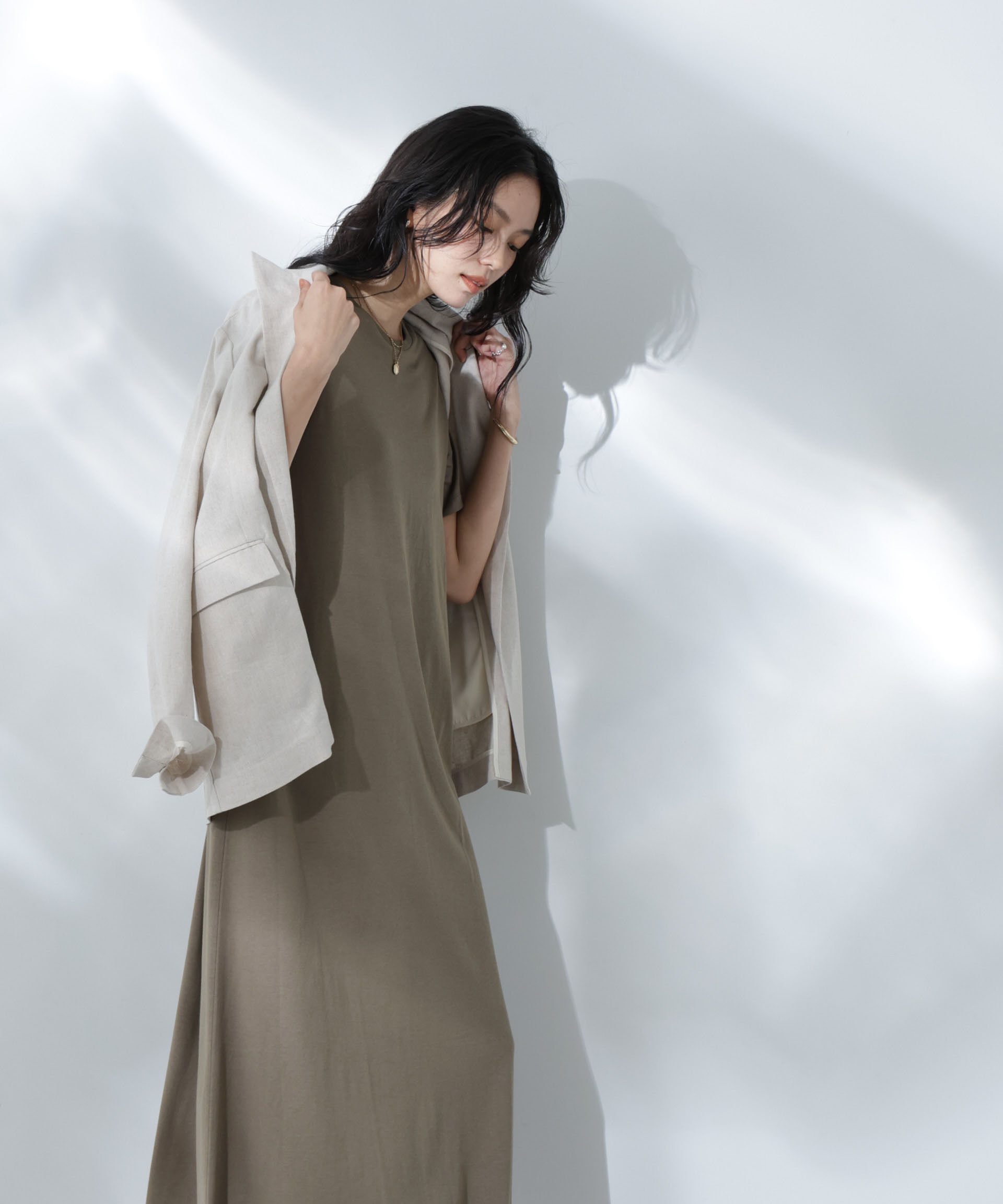 nano･universe「Anti Soaked(R) 汗染み防止フレアワンピース」|ワンピース|