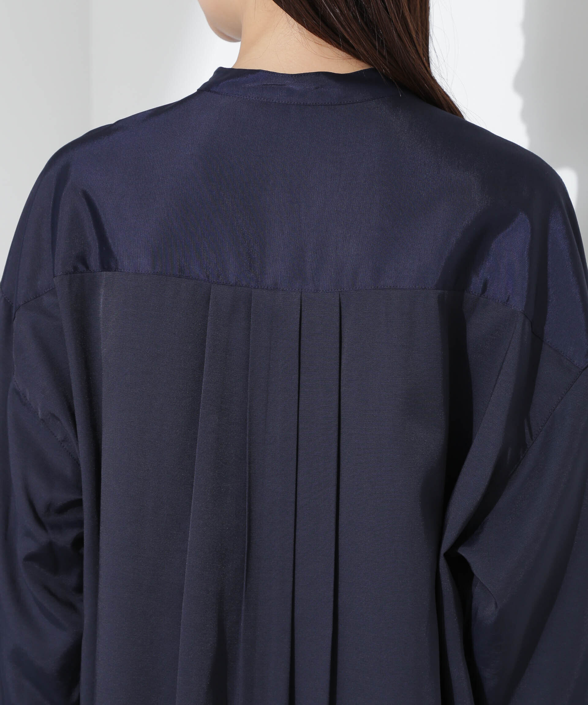 nano･universe「とろみバンドカラーシャツ」|シャツ・ブラウス|