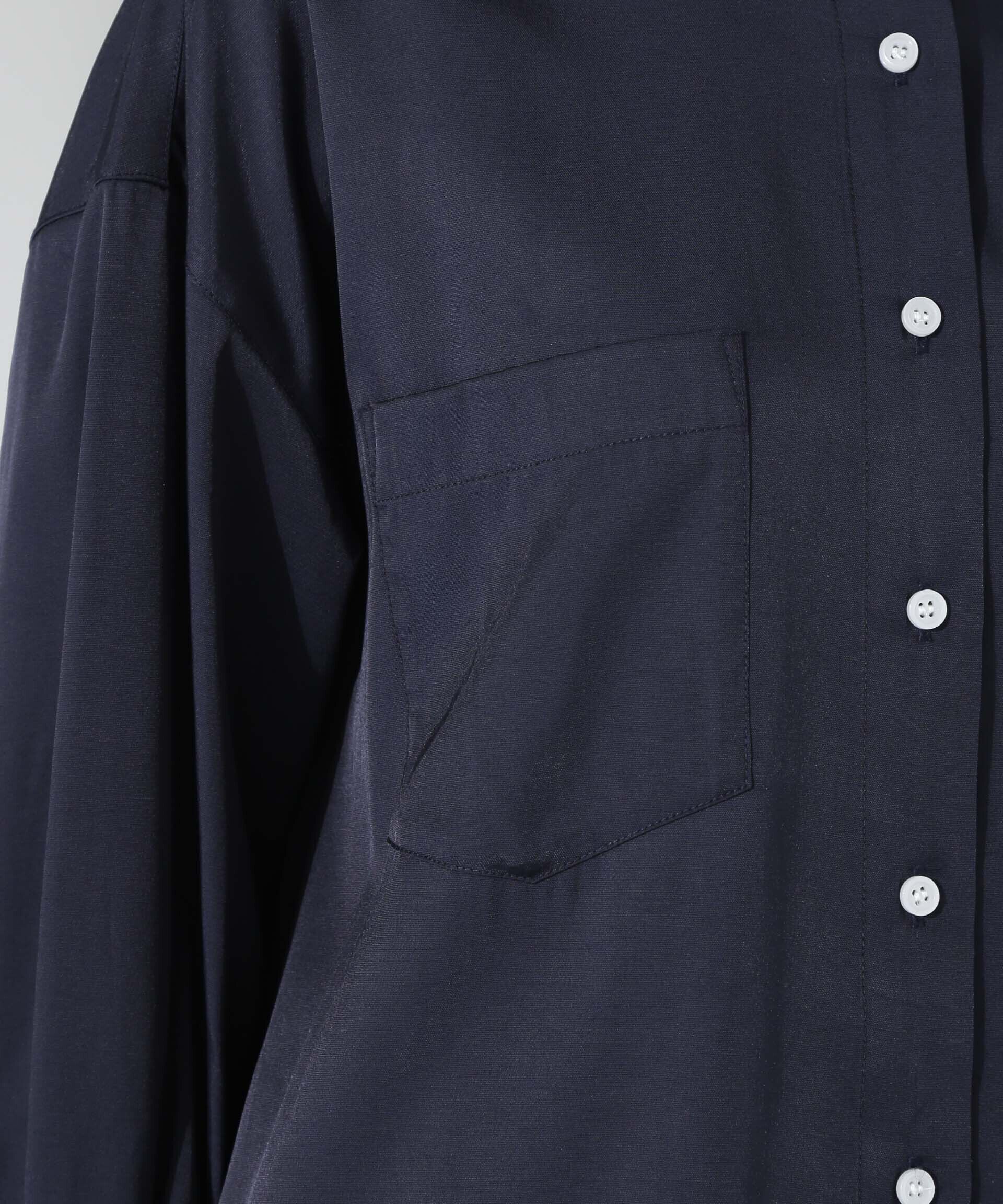 nano･universe「とろみバンドカラーシャツ」|シャツ・ブラウス|