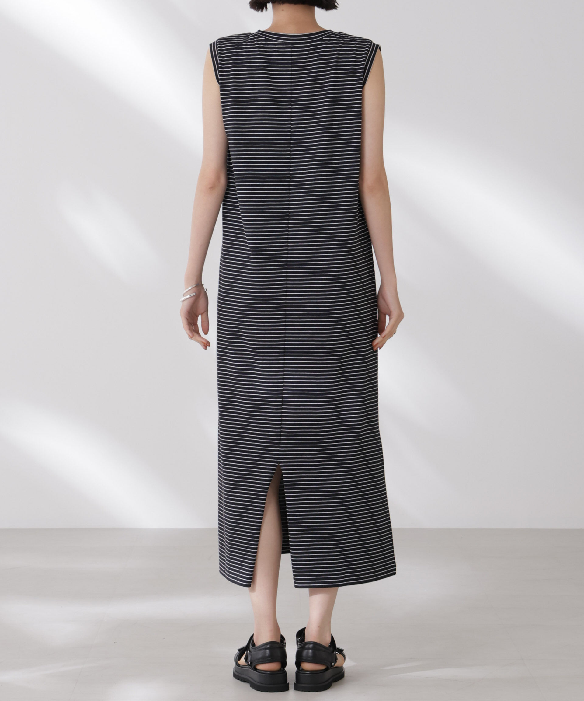 nano･universe「ボーダーノースリーブワンピース」|ワンピース|