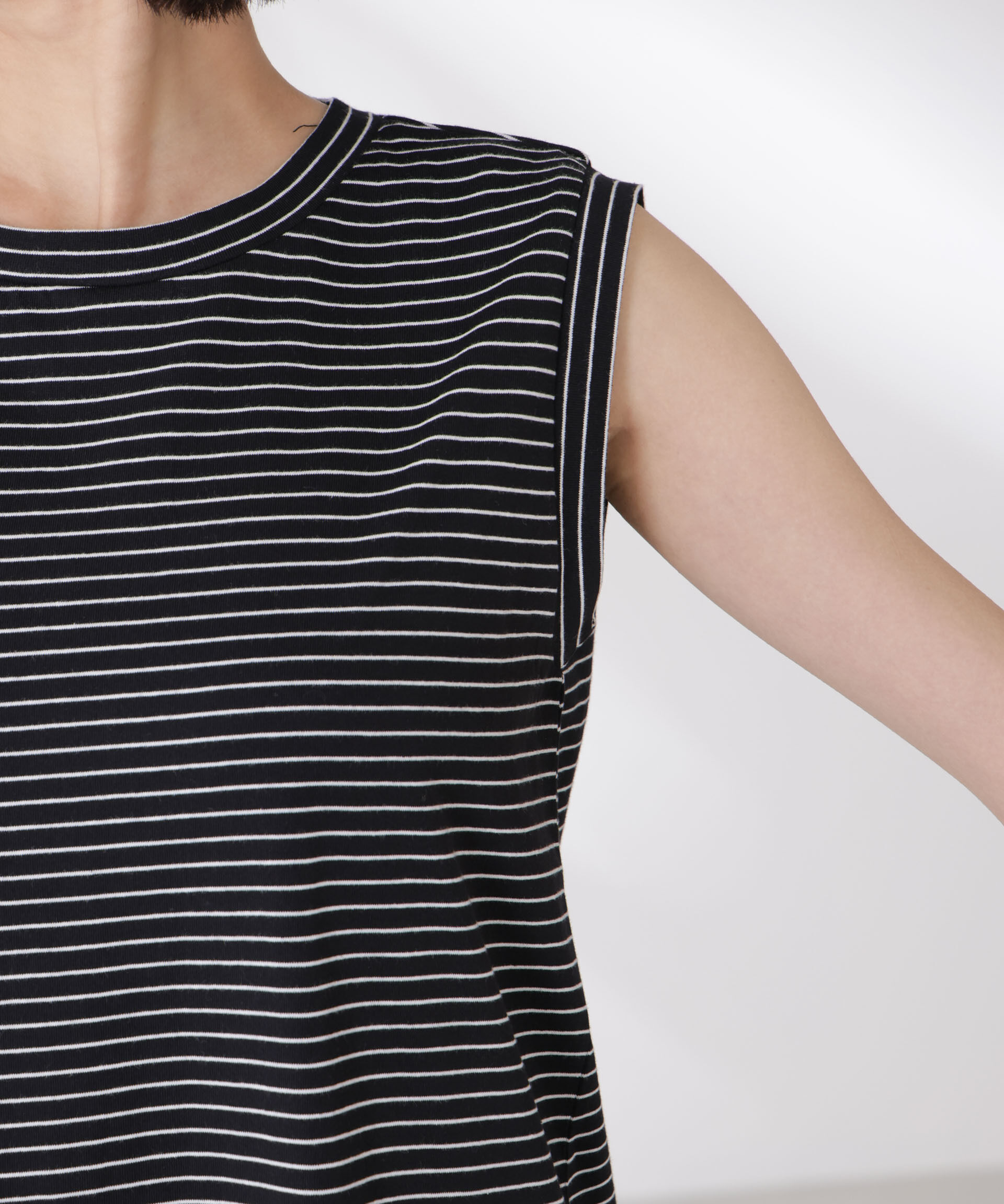 nano･universe「ボーダーノースリーブワンピース」|ワンピース|