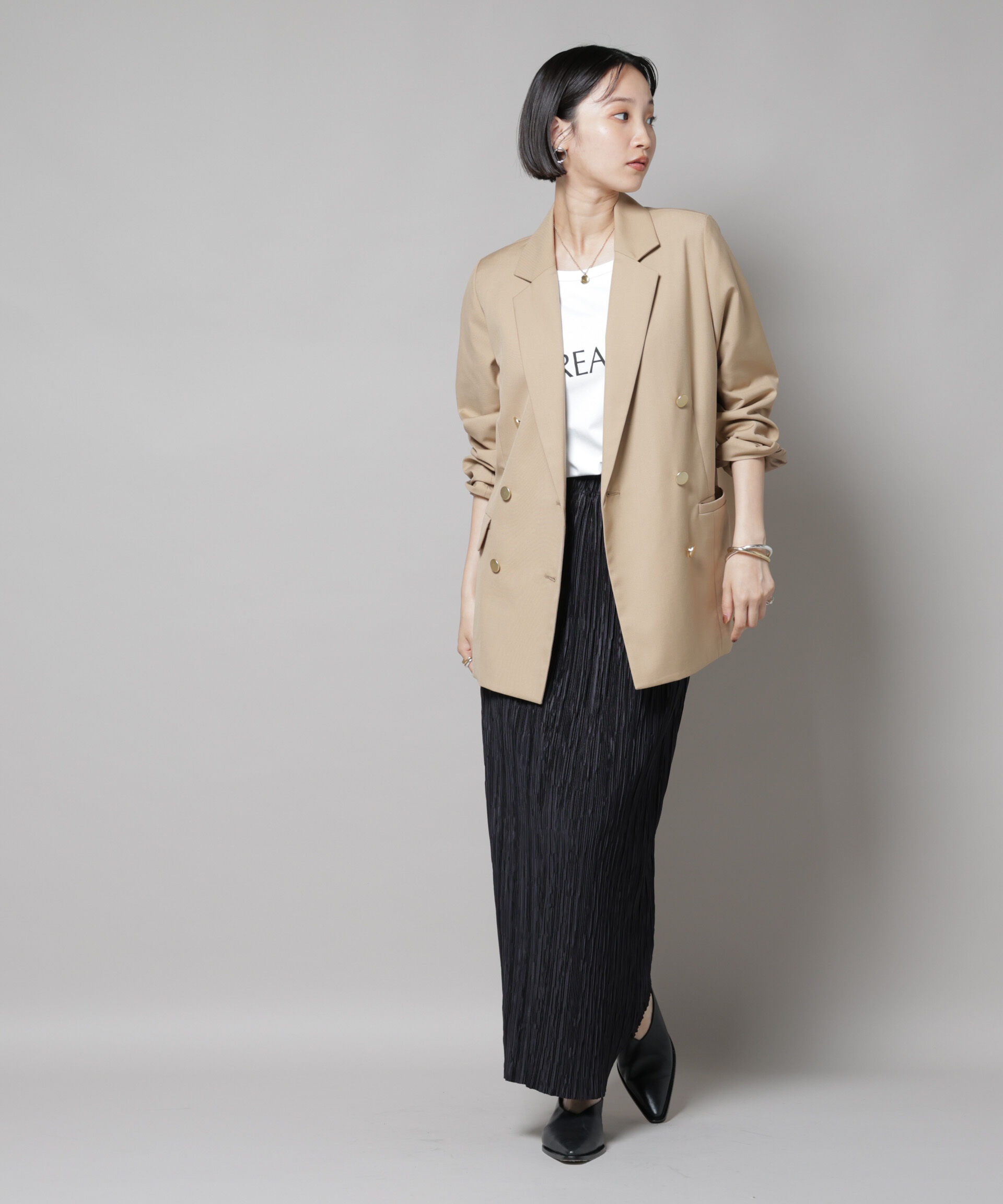 nano･universe「ダブルブレストジャケット」|テーラードジャケット|